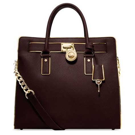 michael kors hamilton coffee|Michael Kors Hamilton bag.